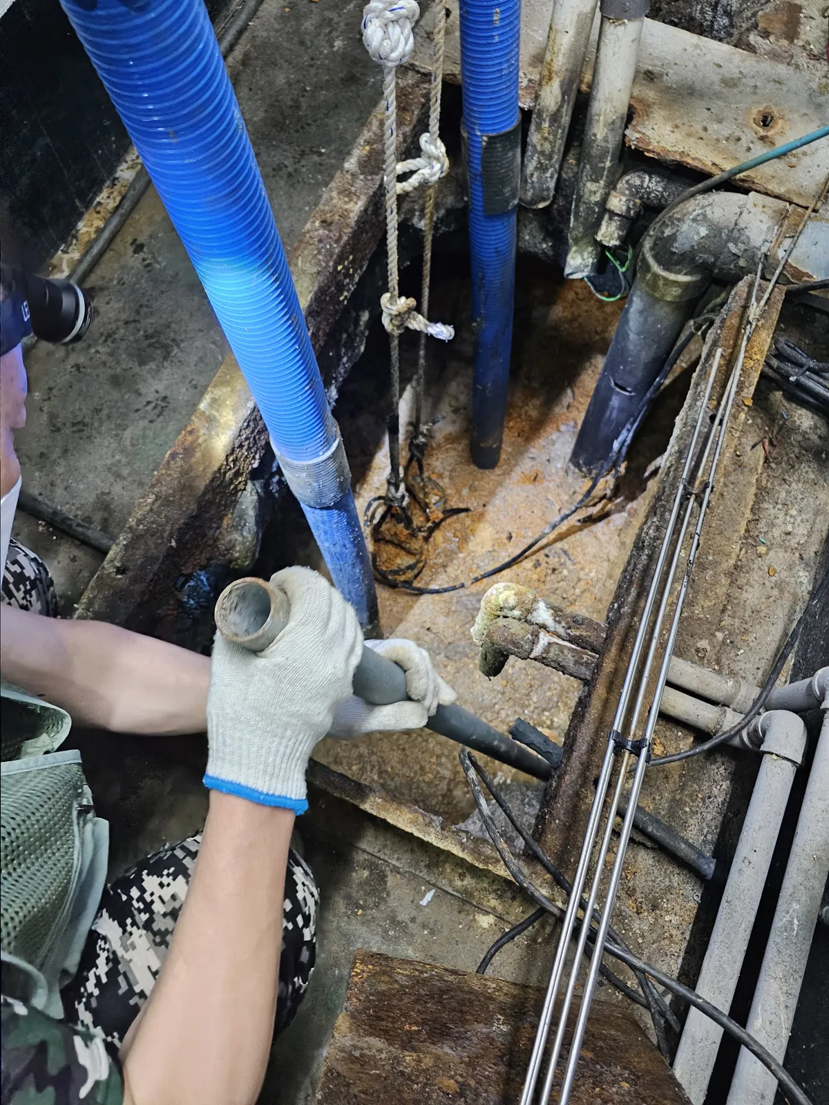 Basement sump pump repair
